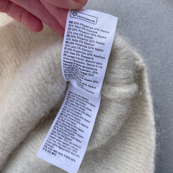 & other stories angora knit polo sweater - Picture 7 of 7